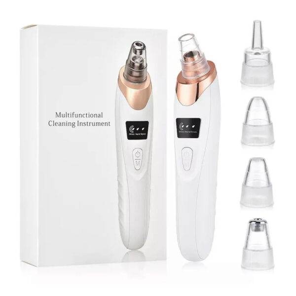 5 in 1 Blackhead Remover Pore Vacuum Electric Facial Cleaner Acne WhiteHead, blackhead  machine With 3 Suction Power 5 Probes for Women & Men